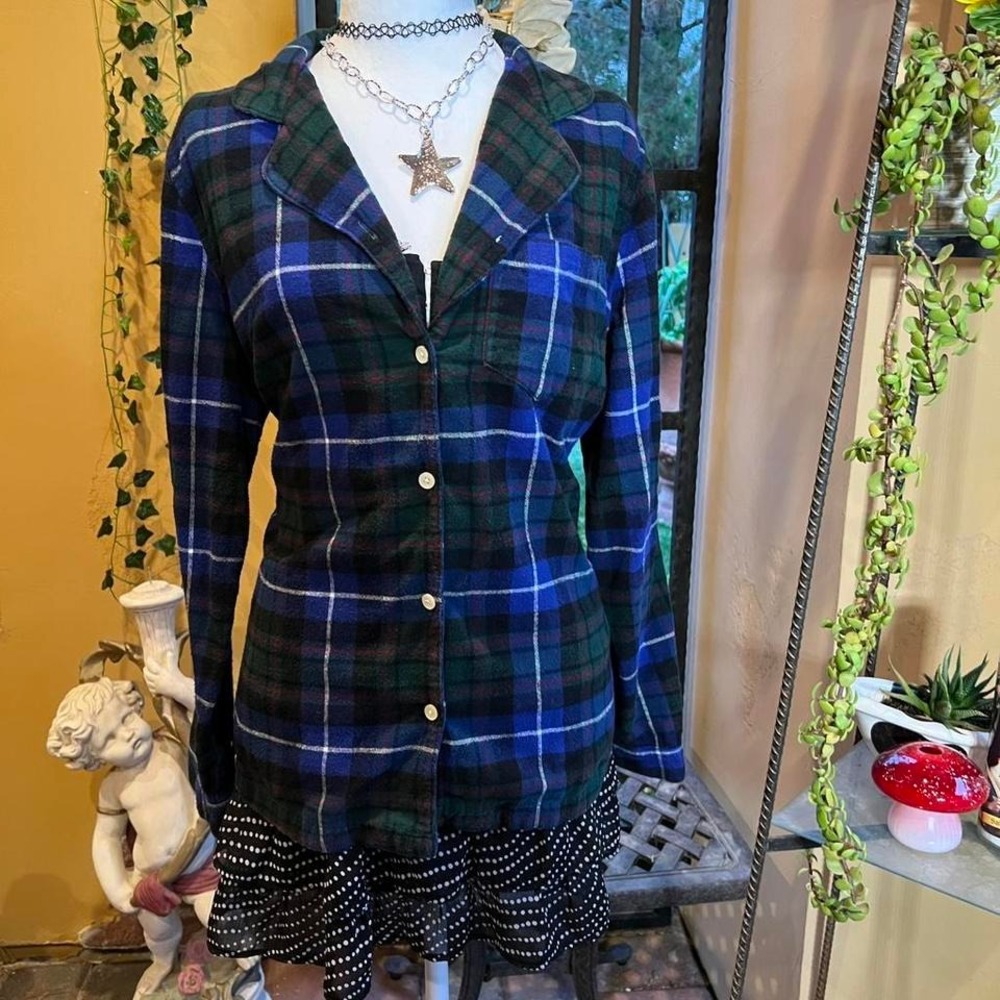 flannel plaid button-down l.l. bean